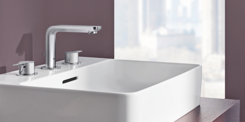 Grohe Lineare 3-Holes Washbasin Taps